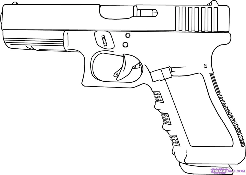 Glock 18 Zeichnung
