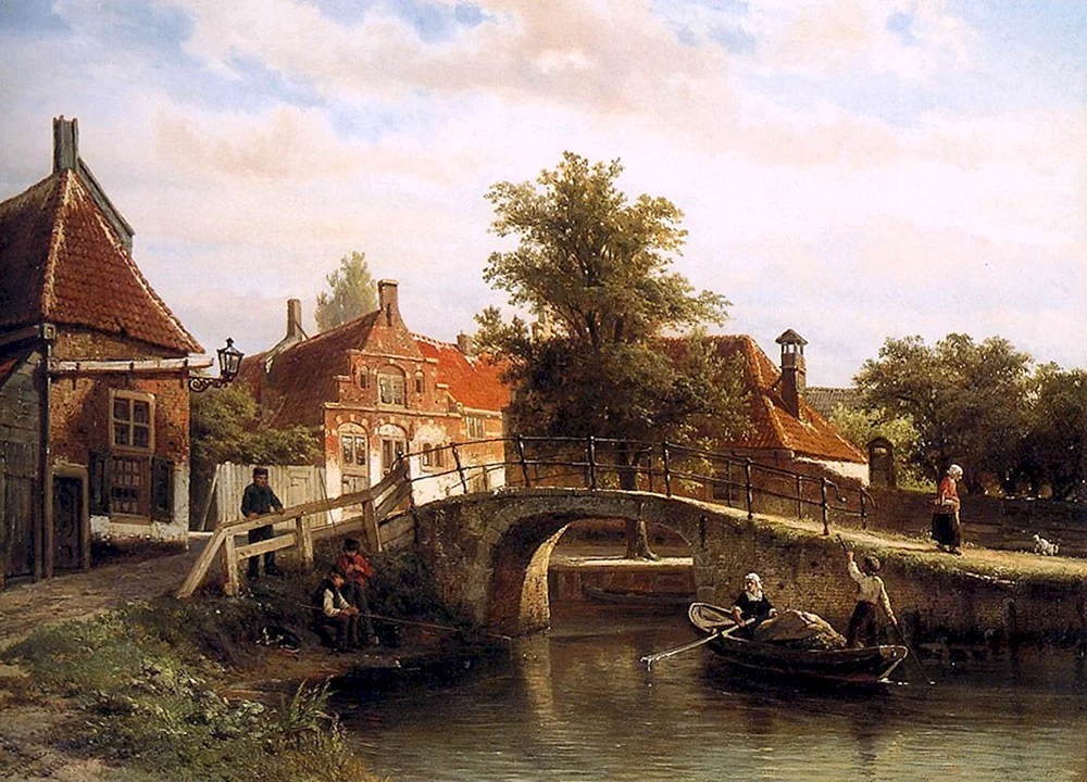 Niederländischer Maler Cornelis Springer