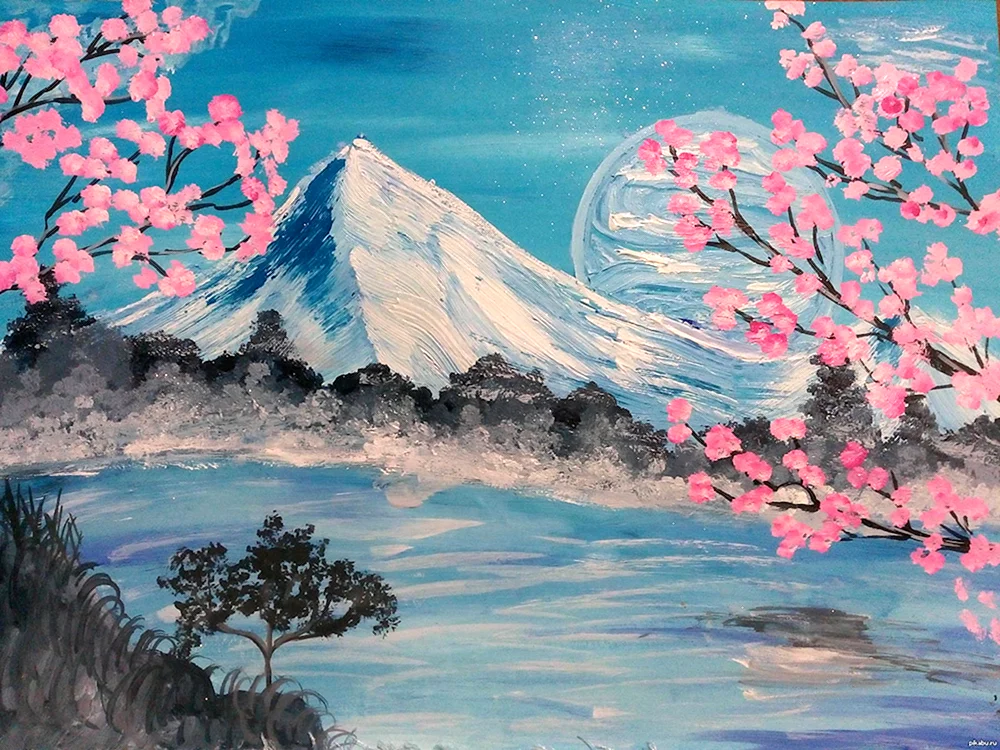 Meer Gouache Landschaft