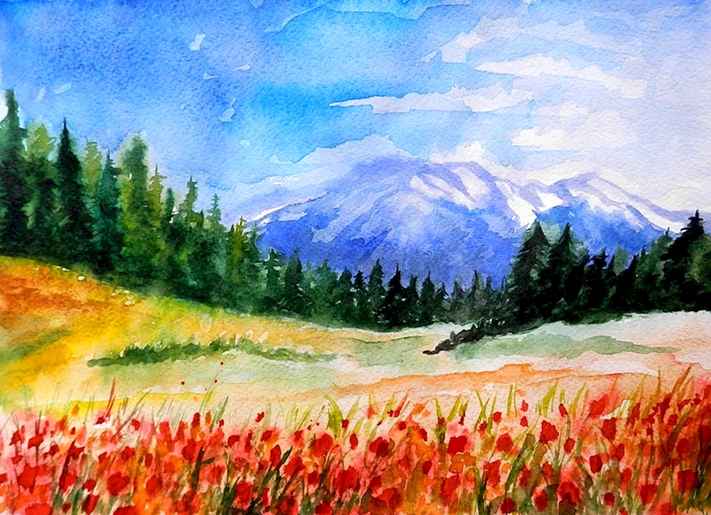 Bob Ross Gemälde Meer