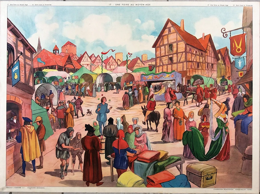 Mittelalterlicher Marktplatz Marktplatz