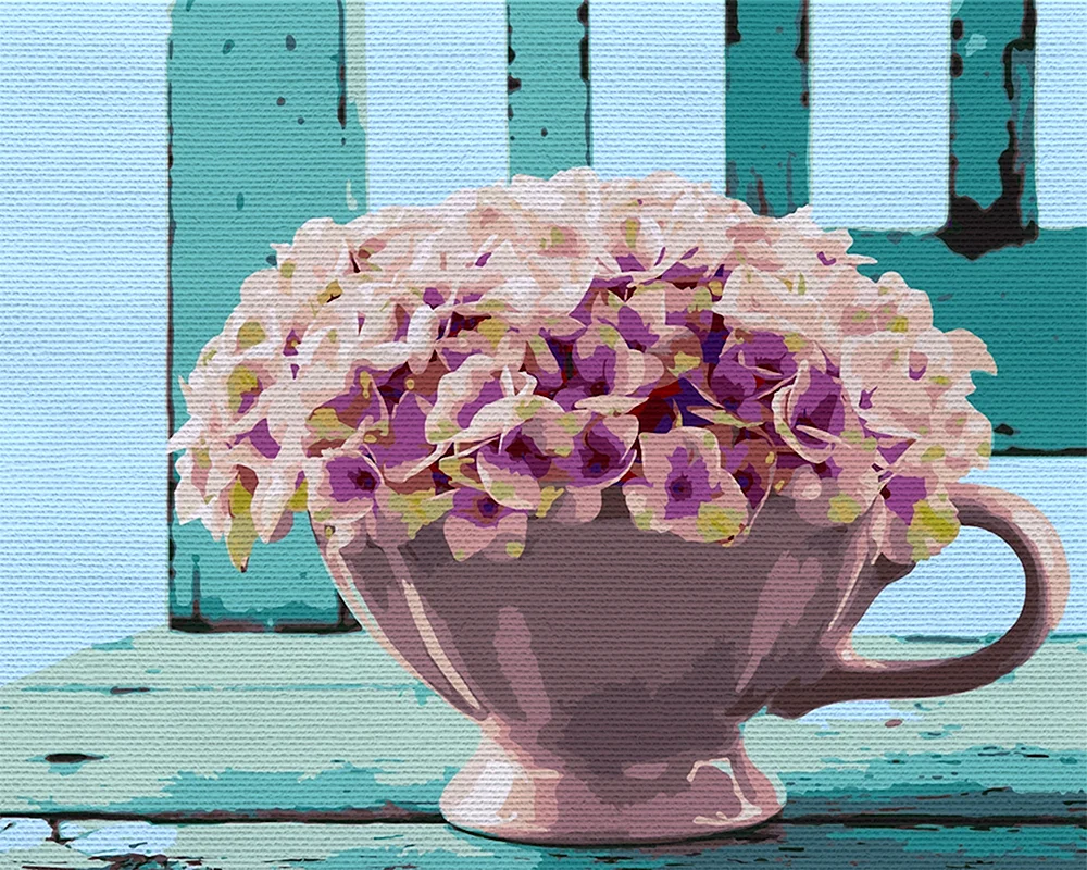 Hortensia Rosa Nadelkissen