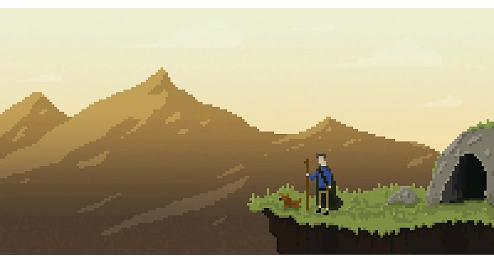 Pixel Art Landschaft