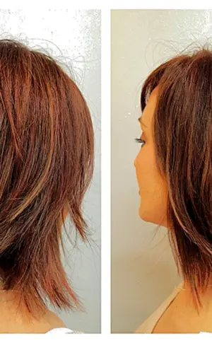 Abgestufter Cascade Bob