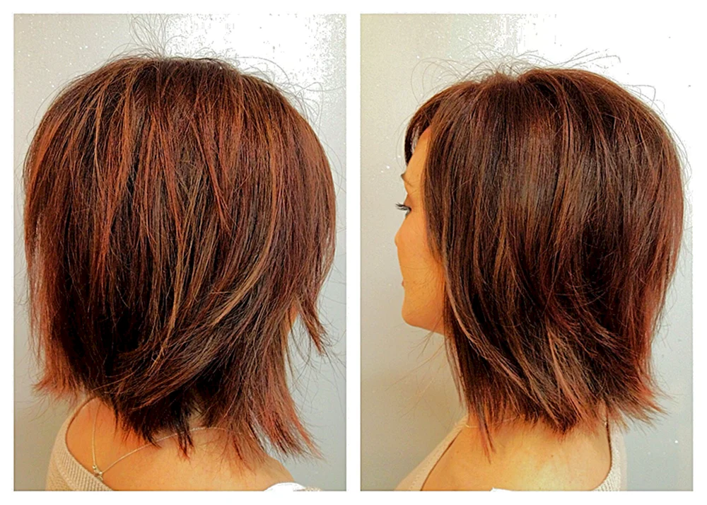 abgestufter Cascade Cascade Haarschnitt