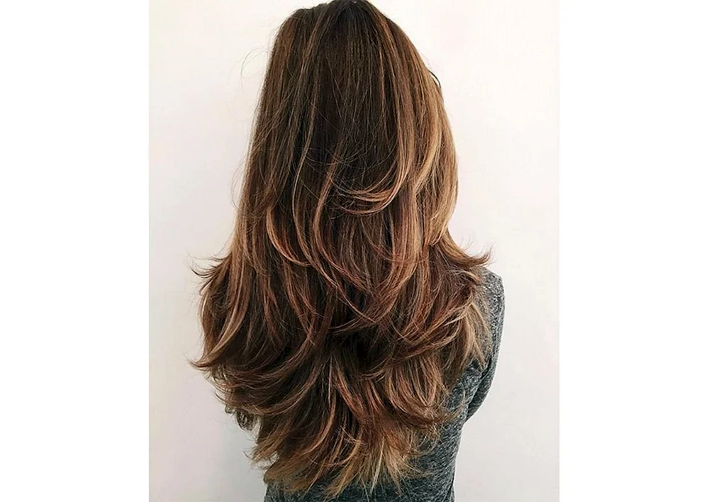 Leichte Kaskade auf dem Haar