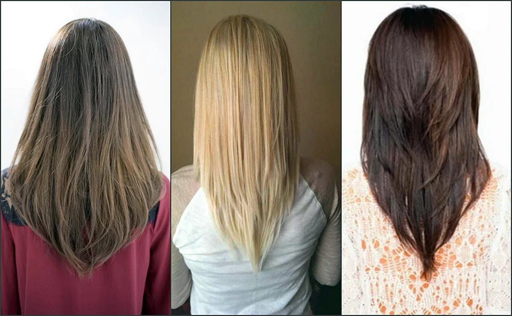 Waldkaskade Haarschnitt für mittlere Haare von hinten