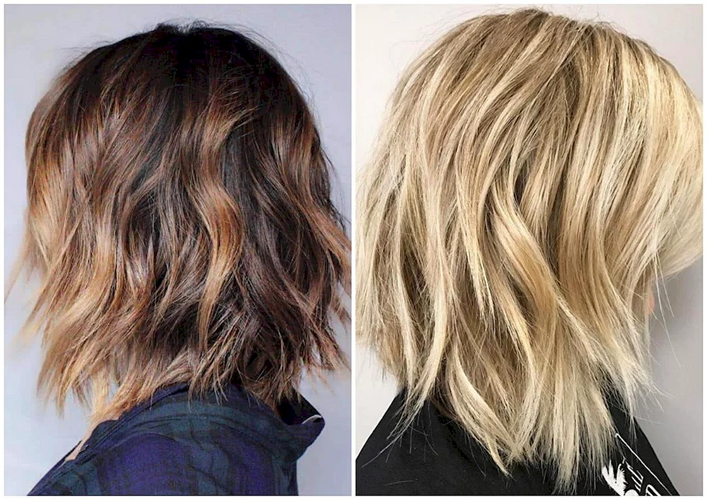 Graduierter Messy Bob Kaskade