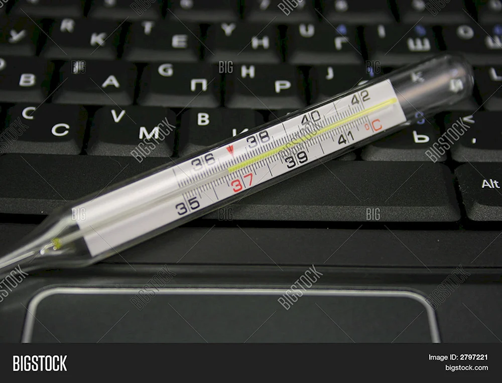 Quecksilberthermometer 37. 7
