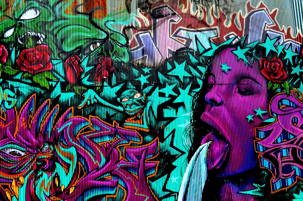 Graffiti an der Wand