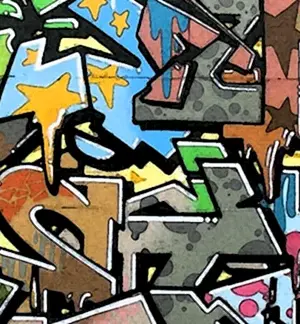 Graffiti an der Wand
