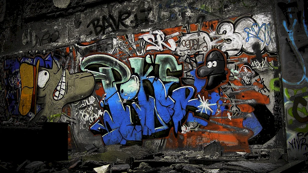 Graffiti an der Wand