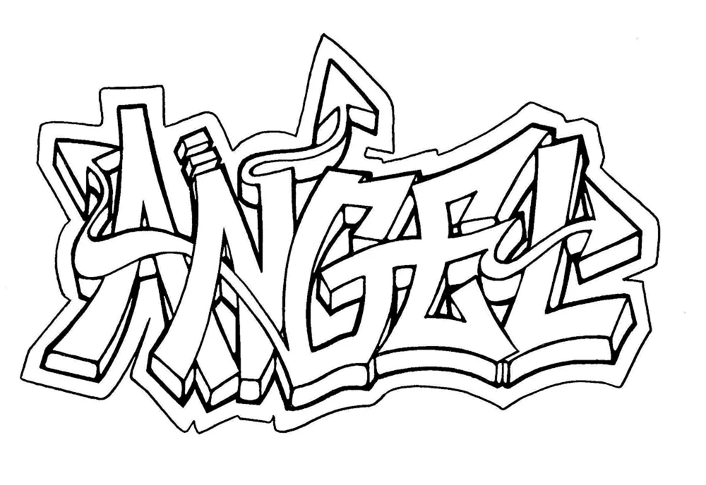 Graffiti-Ausmalbilder