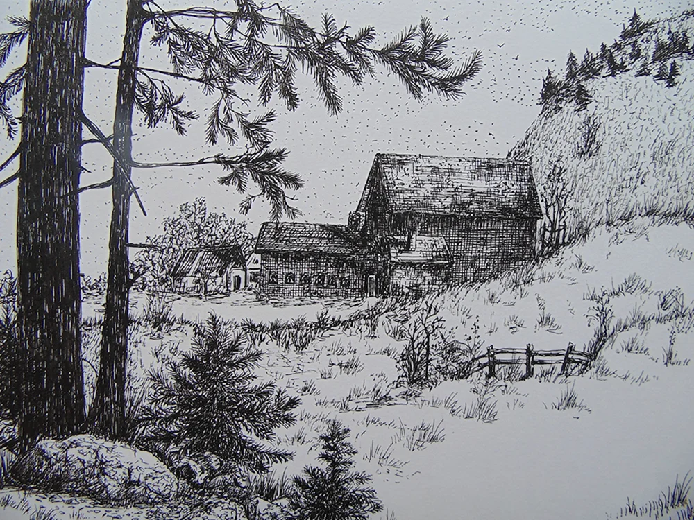 Grafische Landschaft Landschaft