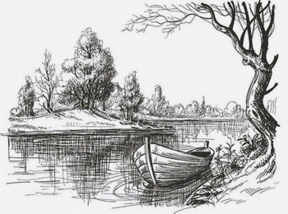 Gemalte Landschaft