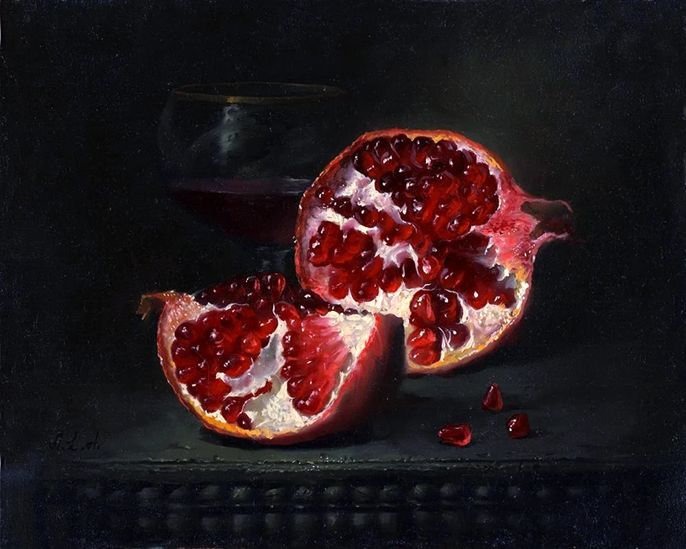 Rober Yuber Stilleben Granatapfel