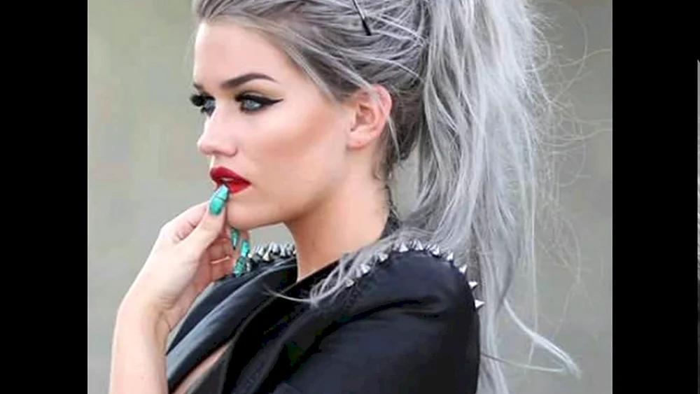 Graues Haar