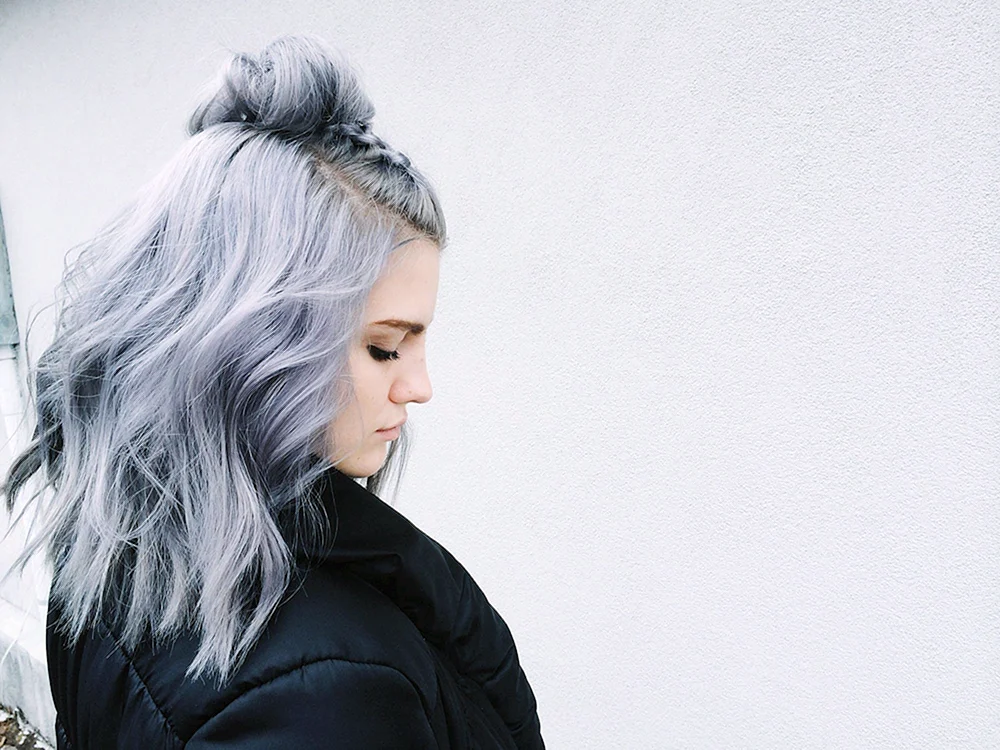 Graues Haar