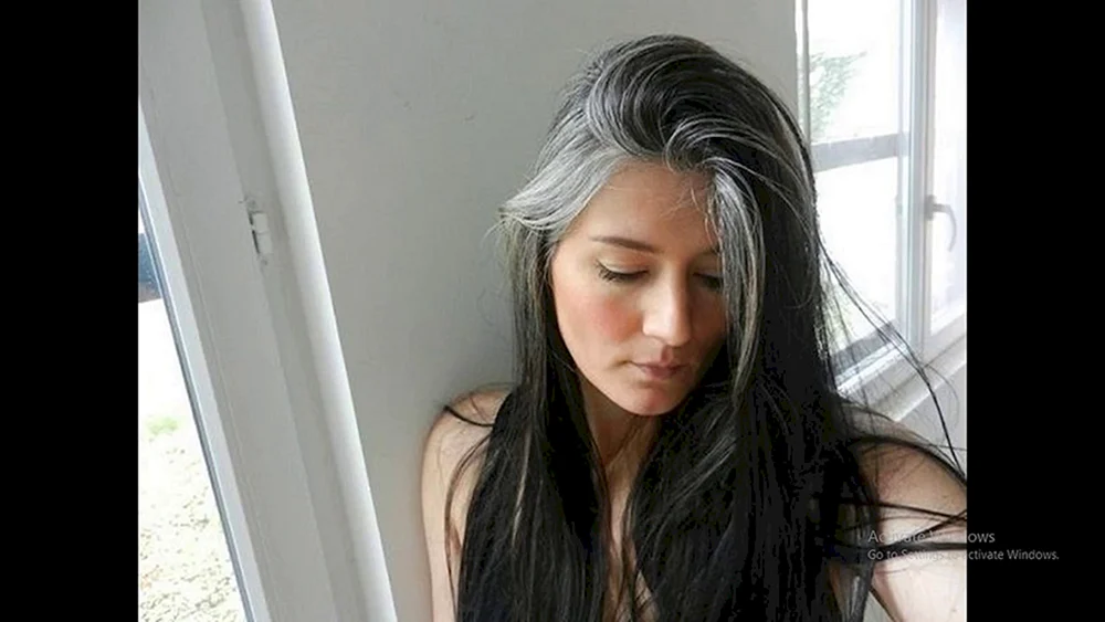 Graues Haar