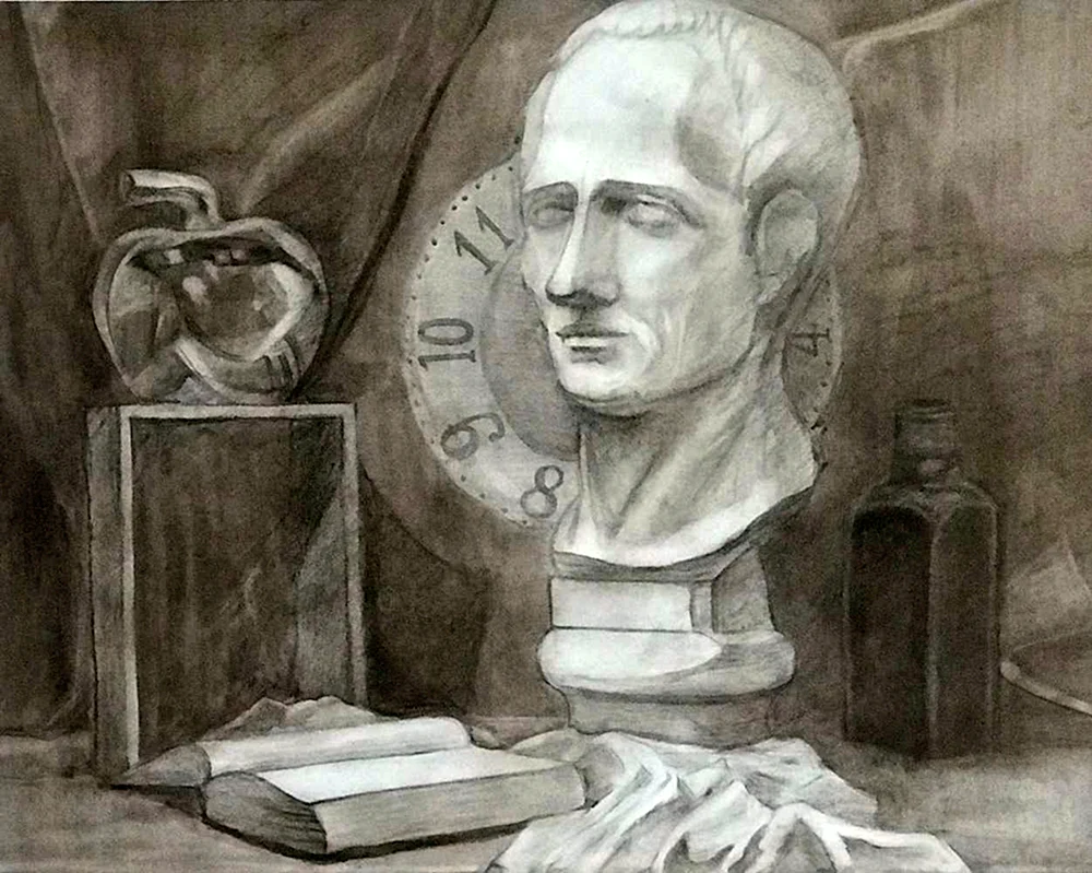 Grizail Stillleben mit Gipsmaske Kunstakademie