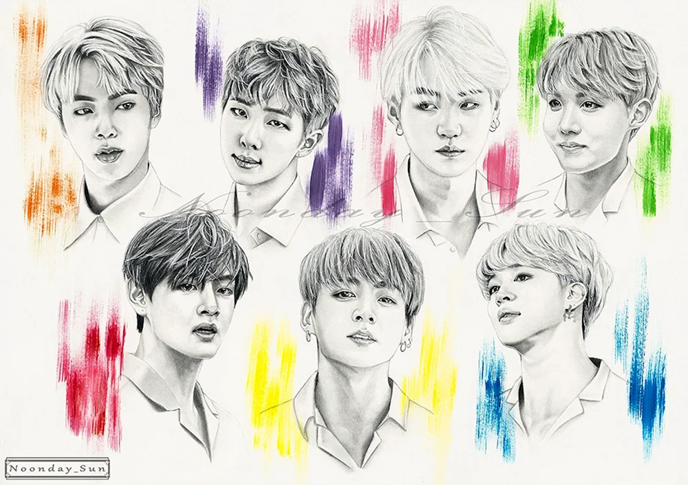 Portraits von BTS Taechen