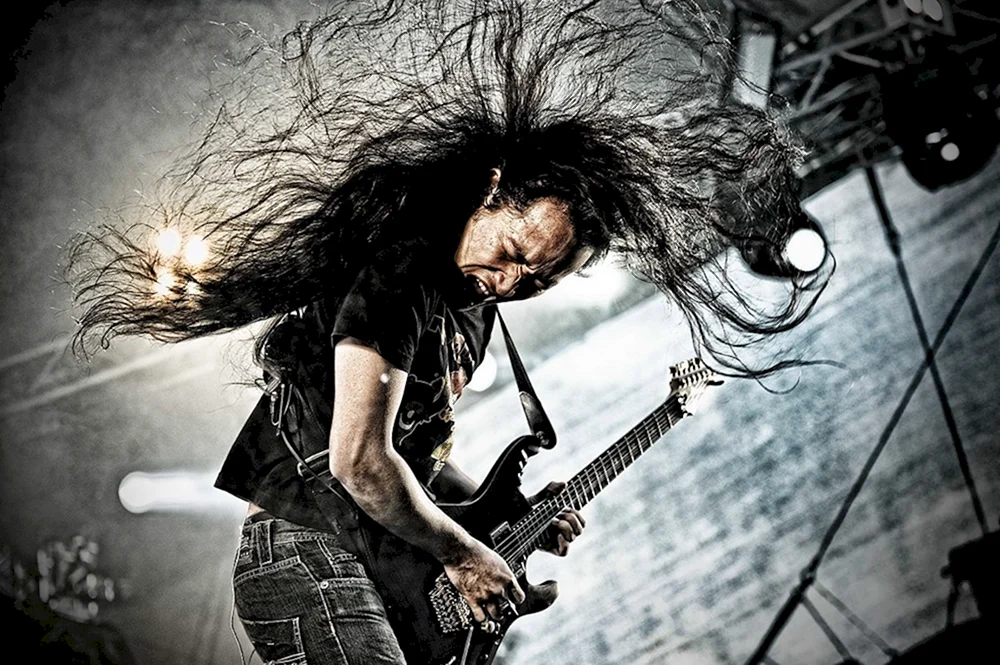 Konzert Black Metal Gitarrist
