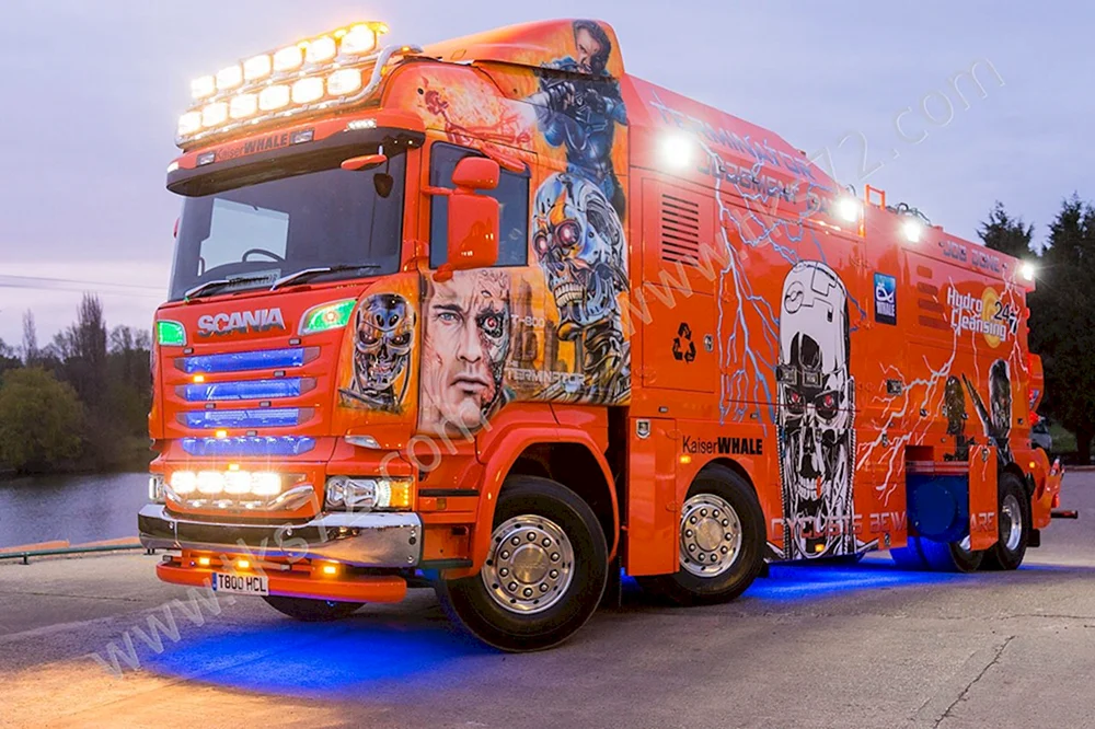 American Scania truck tuned