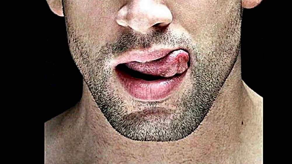 Männliche Lippen