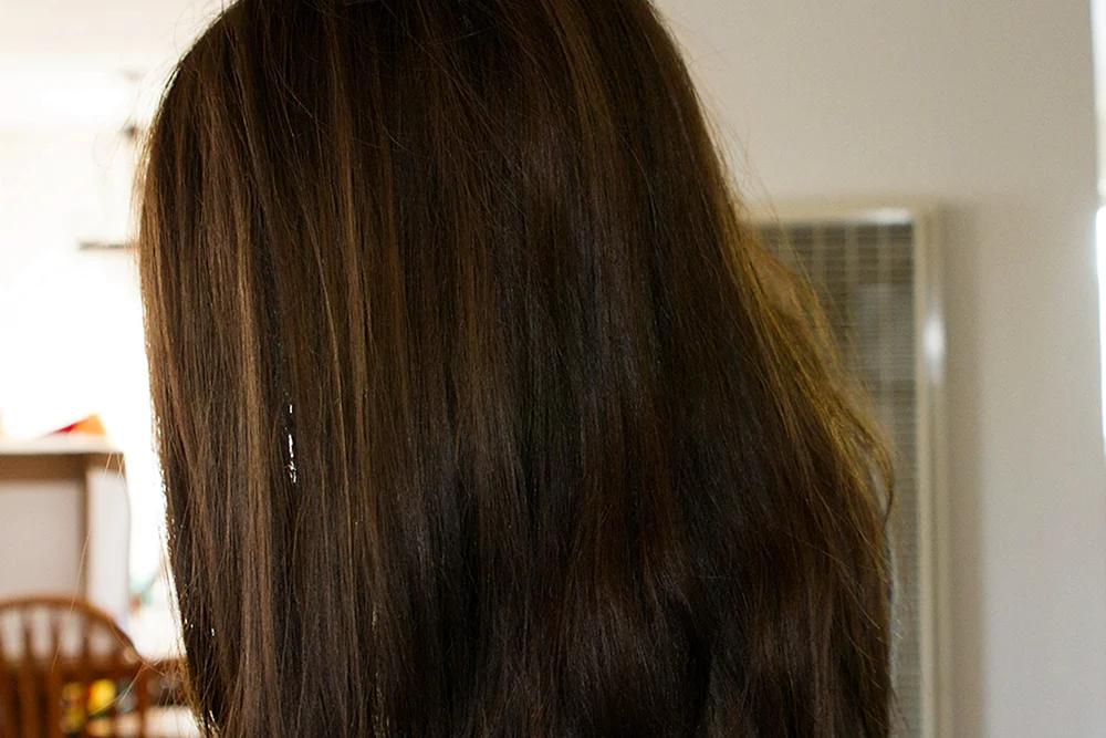 Dichtes glasiges Haar