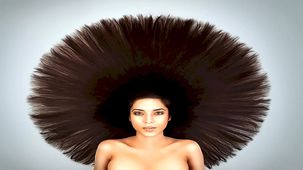 Buschiges Haar
