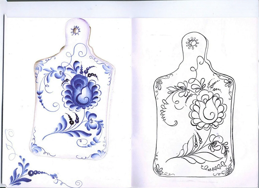 Gzhel Muster