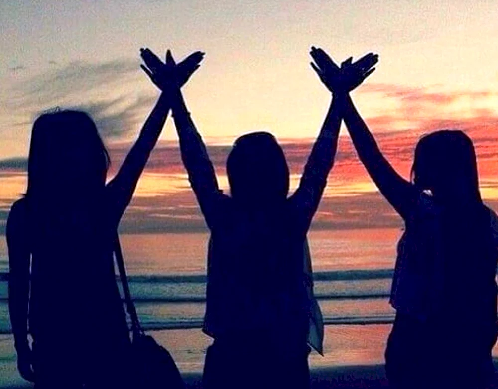 Freunde am Meer