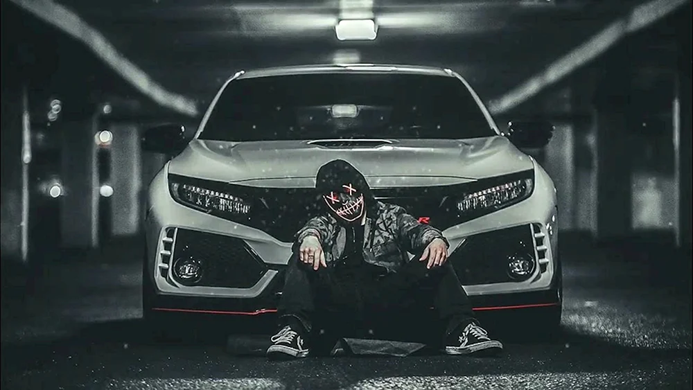 Yamaha r6 schwarz mit Motorradrennfahrer