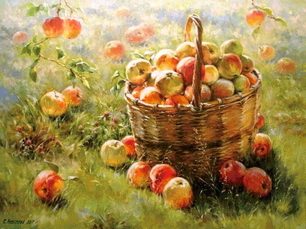 Apfelmalerei August Abakumov