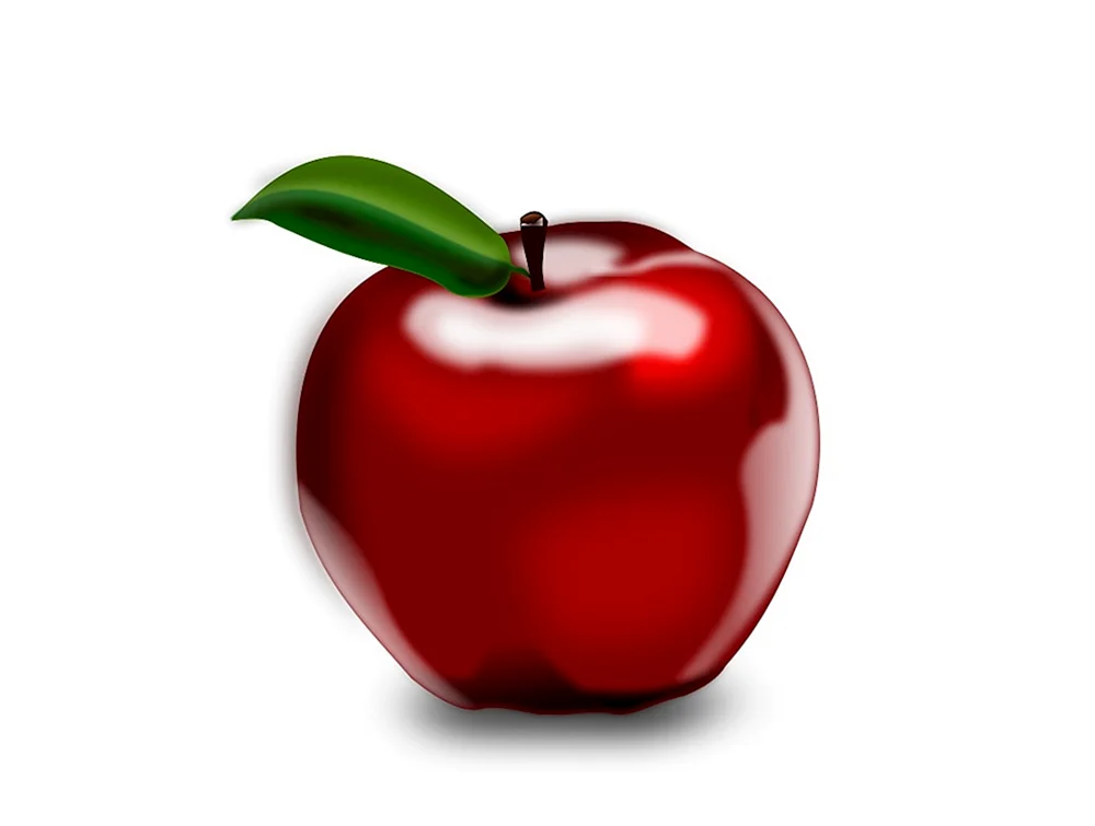 Apfel mit Buntstiften