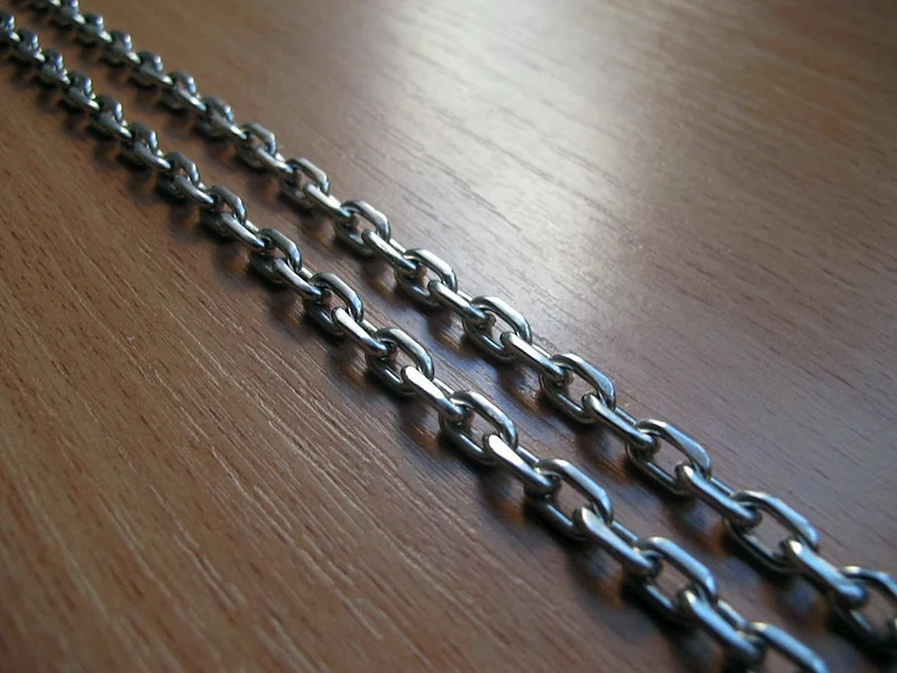 Silberkette Ankergeflecht