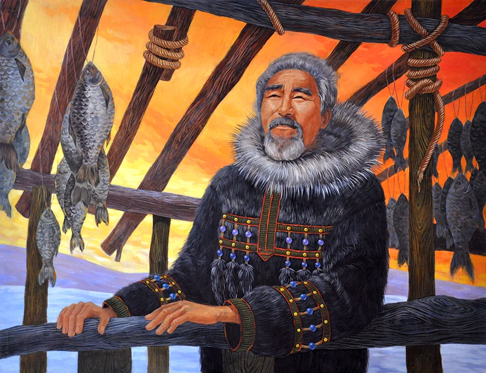 Jakutischer Künstler Chikachev