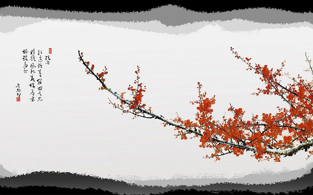 Hintergrund im chinesischen Zeichenstil