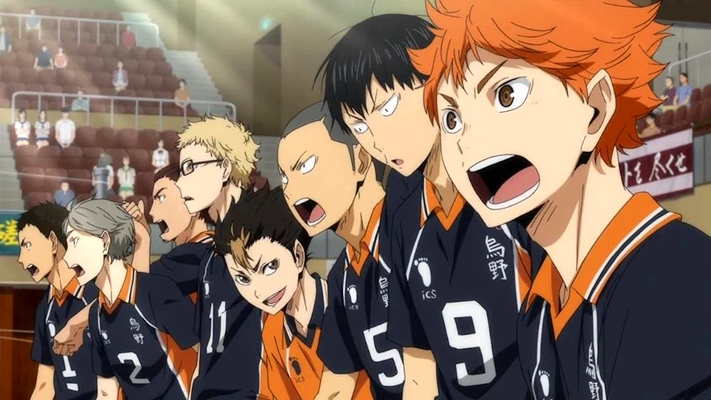 Japanisches Volleyballteam Karasuno