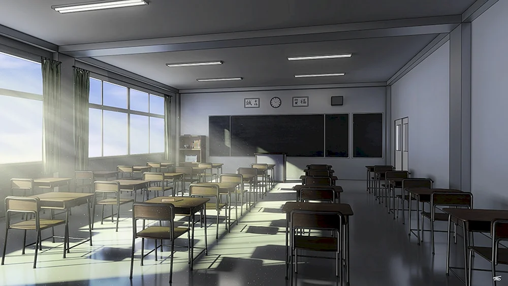 Japanische Klassenzimmer in der Schule