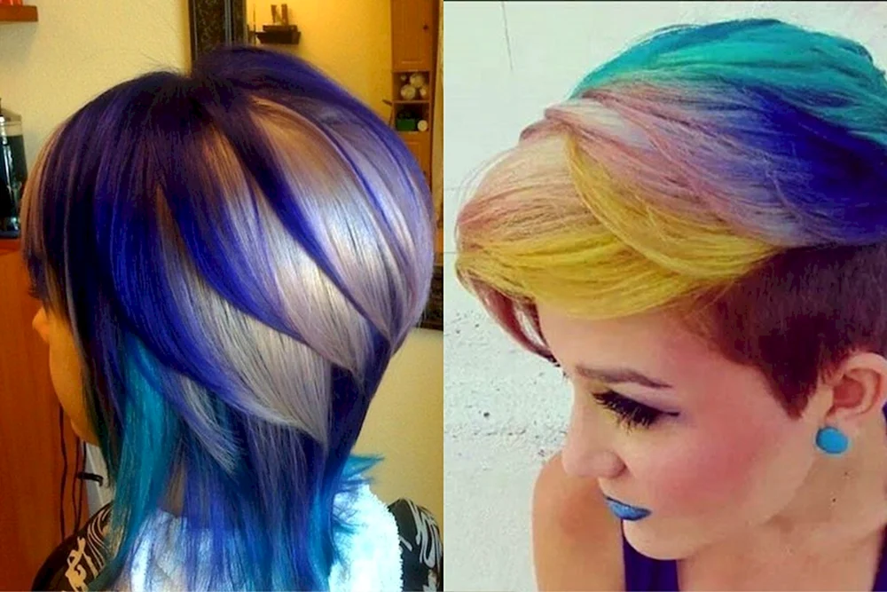 Helle Strähnchen für kurzes Haar