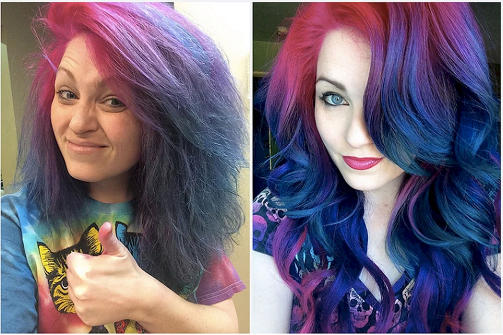 Lila Tonikum für blondes Haar