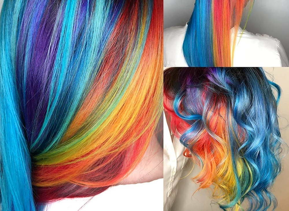 Versteckte Haarfarbe