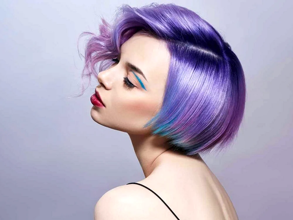 Helle Färbung für mittleres Haar