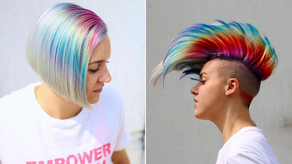 Hell färben für kurzes Haar