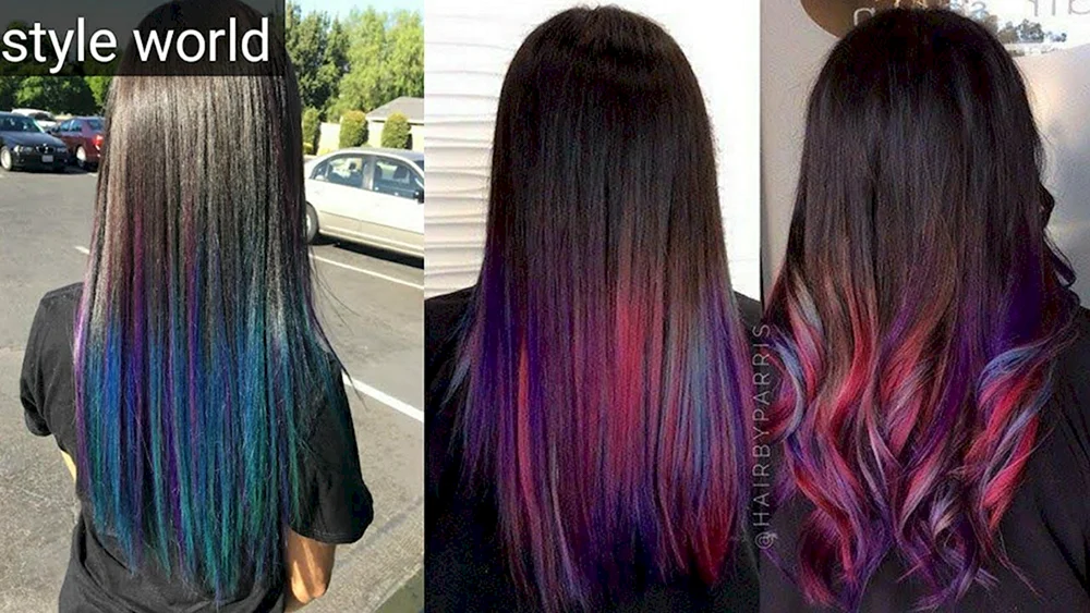 Aufhellende Färbung für dunkles Haar