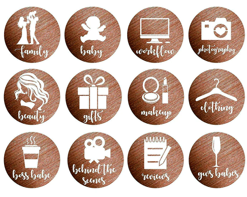 Icons für aktuell in Instagram