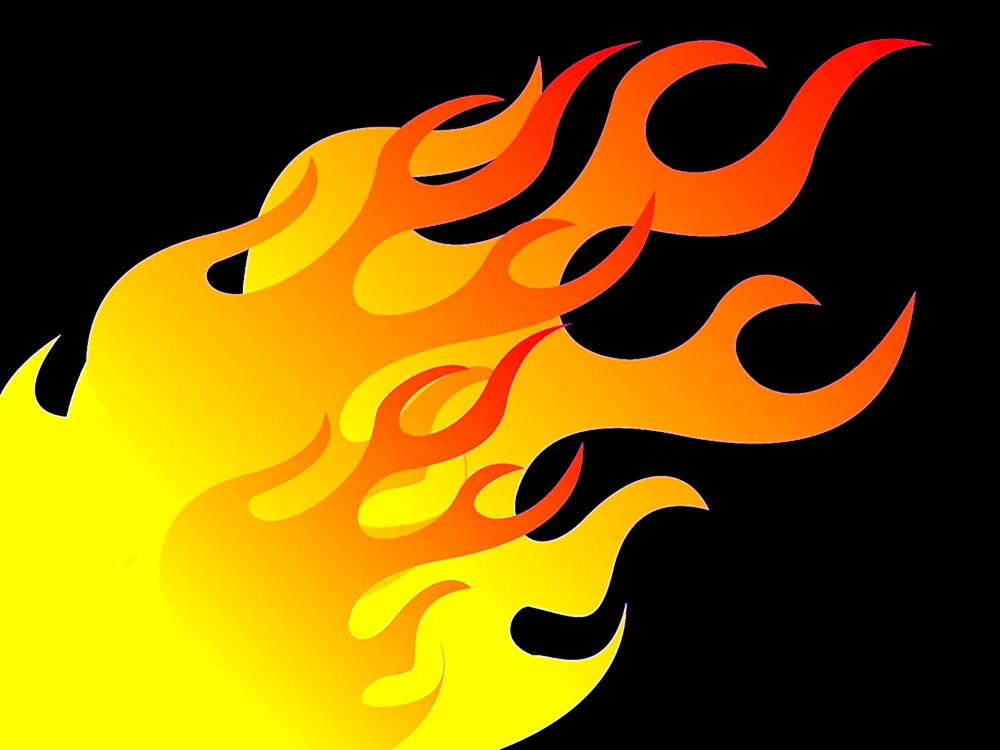 Stylisierte Flammen