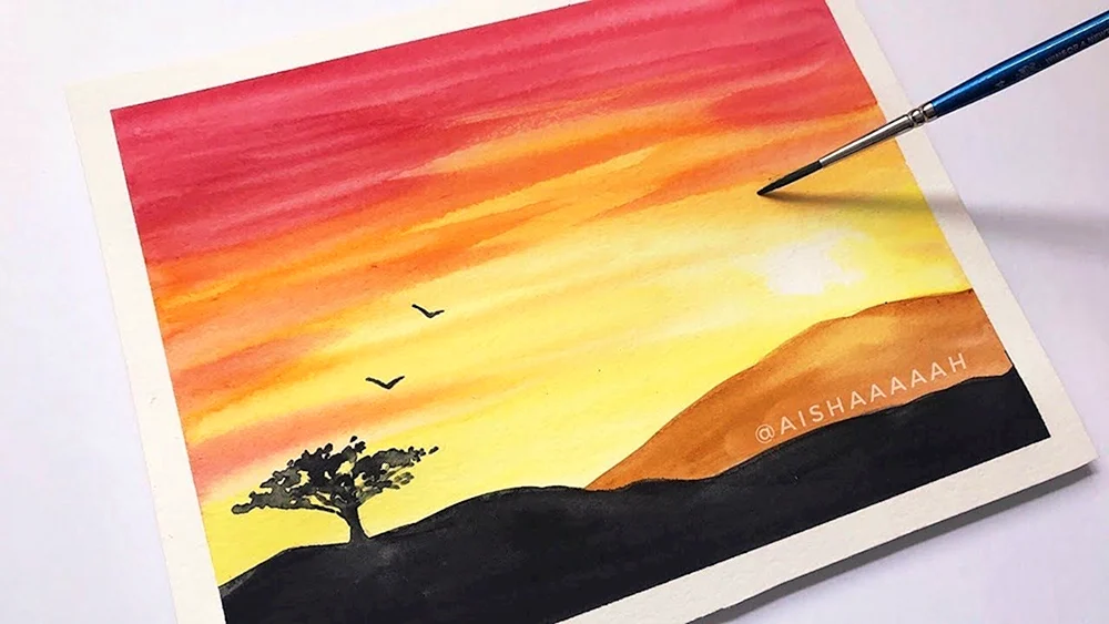 Landschaft zum Zeichnen
