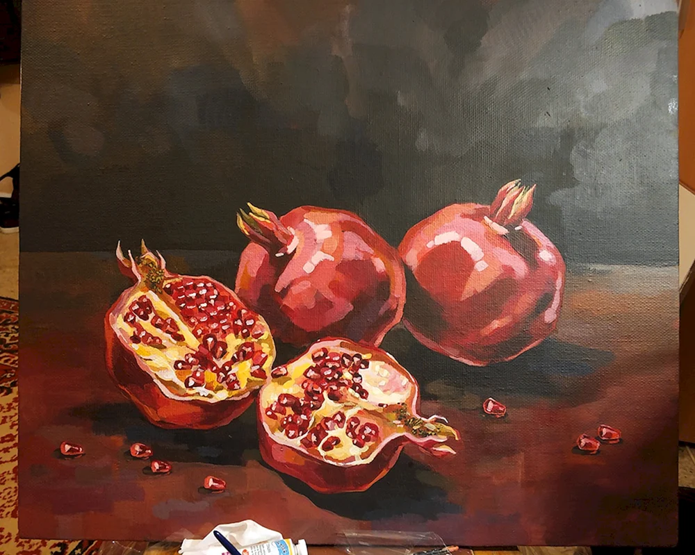 Igor Gribanov Künstler Granatapfel